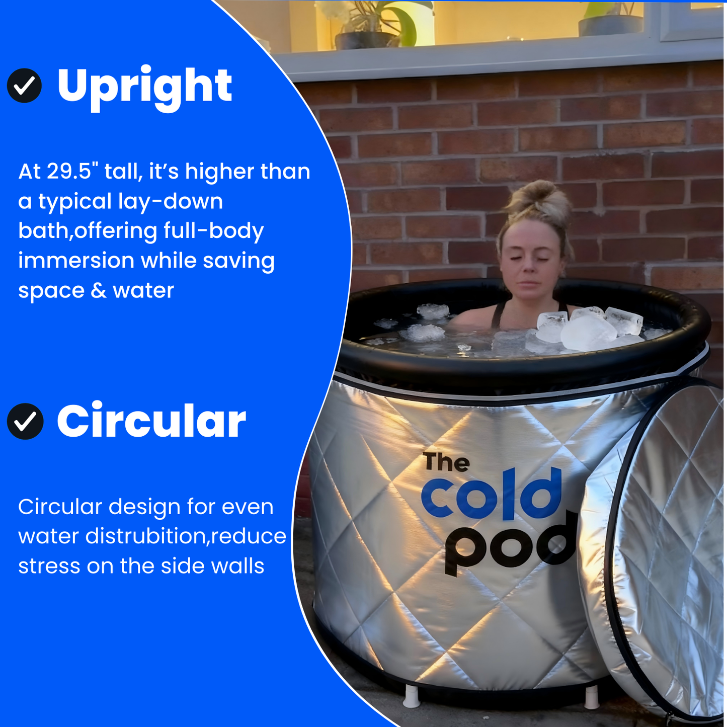 The Cold Pod Insulated Ice Bath Tub USA