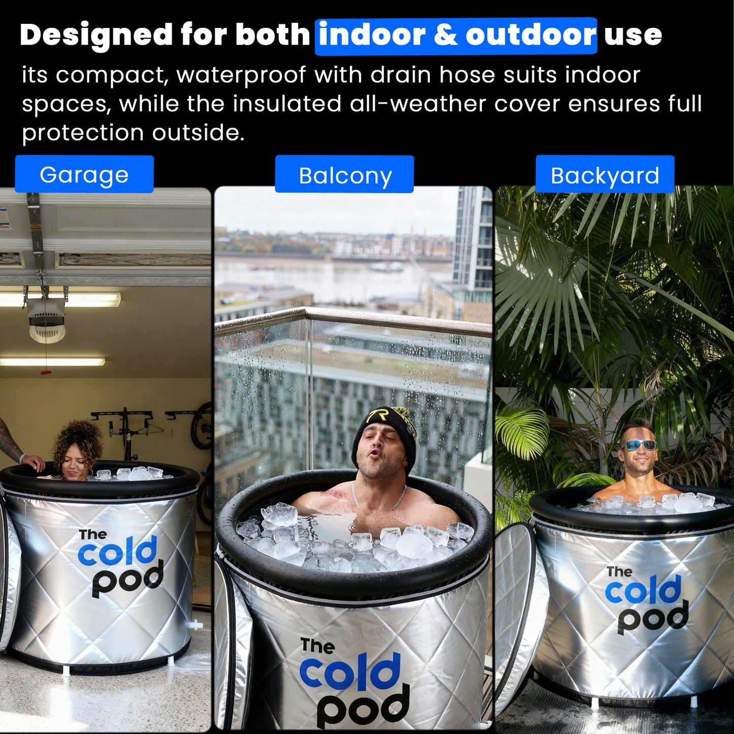 The Cold Pod Insulated Ice Bath Tub USA